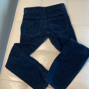 Gap Kids Corduroy Pants Navy Blue Slim Fit